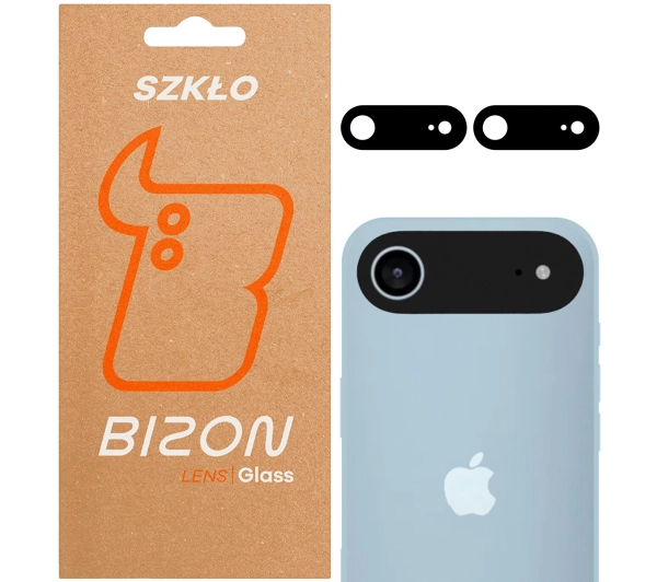 Bizon na aparat Silk Lens do Apple iPhone 17 Air czarny 2 sztuki