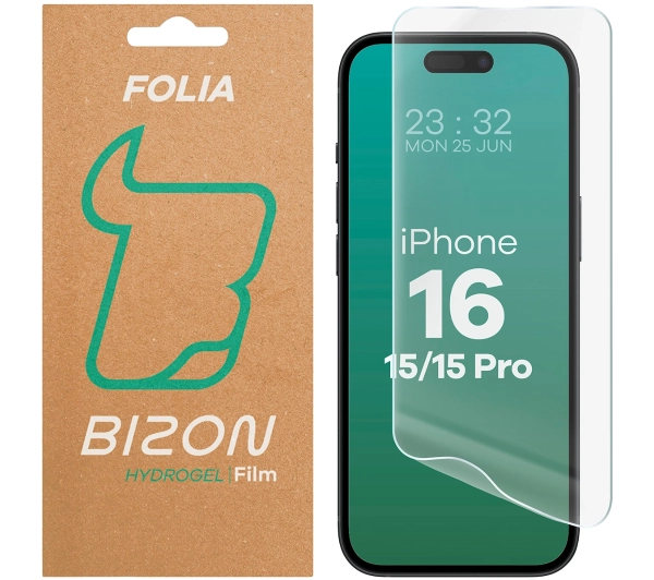 Bizon na ekran Hydrogel Front do iPhone 15 / 15 Pro / 16 1 sztuka