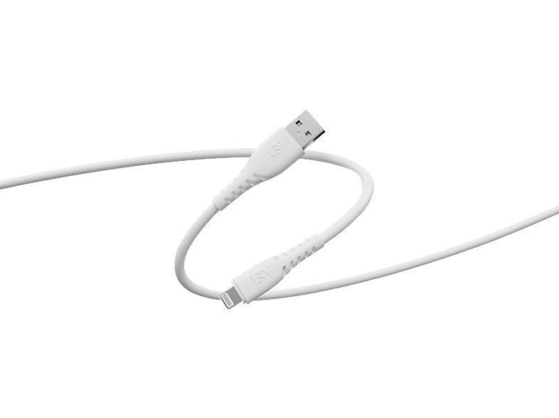 Kabel ISY IUC-1105 USB-A do Lightning 60cm Biały
