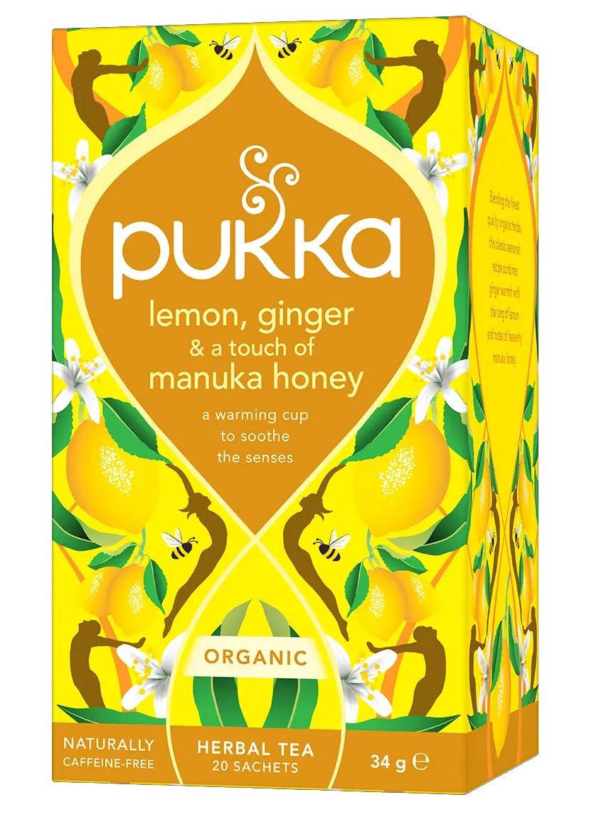 Pukka Herbata Lemon Ginger i Miód Manuka 20 x 1.7 g Bio - Żywność