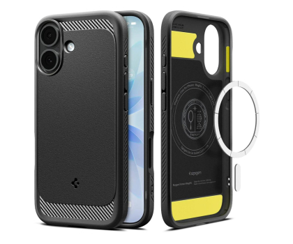 Spigen Rugged Armor Mag Magsafe do Iphone 17 Matte Black