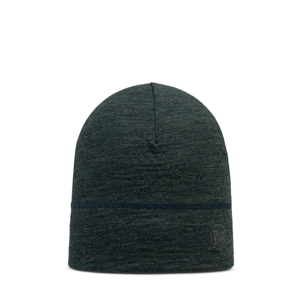 BUFF Czapka do biegania LIGHTWEIGHT MERINO WOOL Beanie multistripes forest