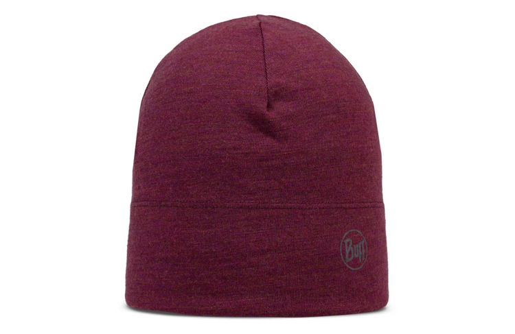 BUFF Czapka do biegania MIDWEIGHT MERINO BEANIE melange tourmaline