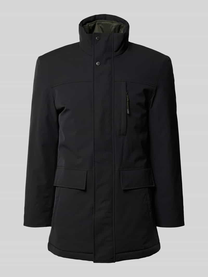 Kurtka ze stójką i kieszeniami z patką