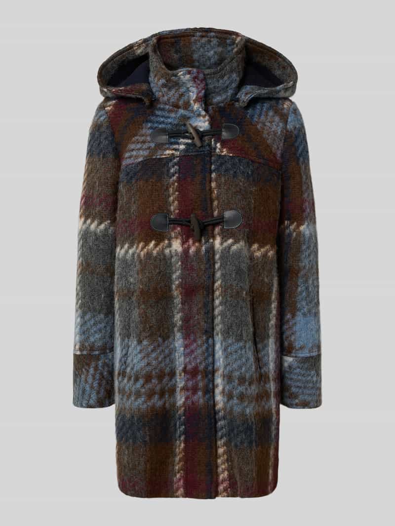 Płaszcz o kroju regular fit z kapturem