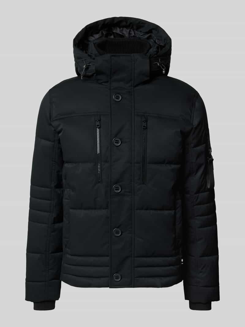 Kurtka pikowana o kroju regular fit z kieszeniami zapinanymi na zamek błyskawiczny