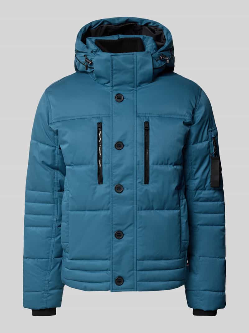 Kurtka pikowana o kroju regular fit z kieszeniami zapinanymi na zamek błyskawiczny