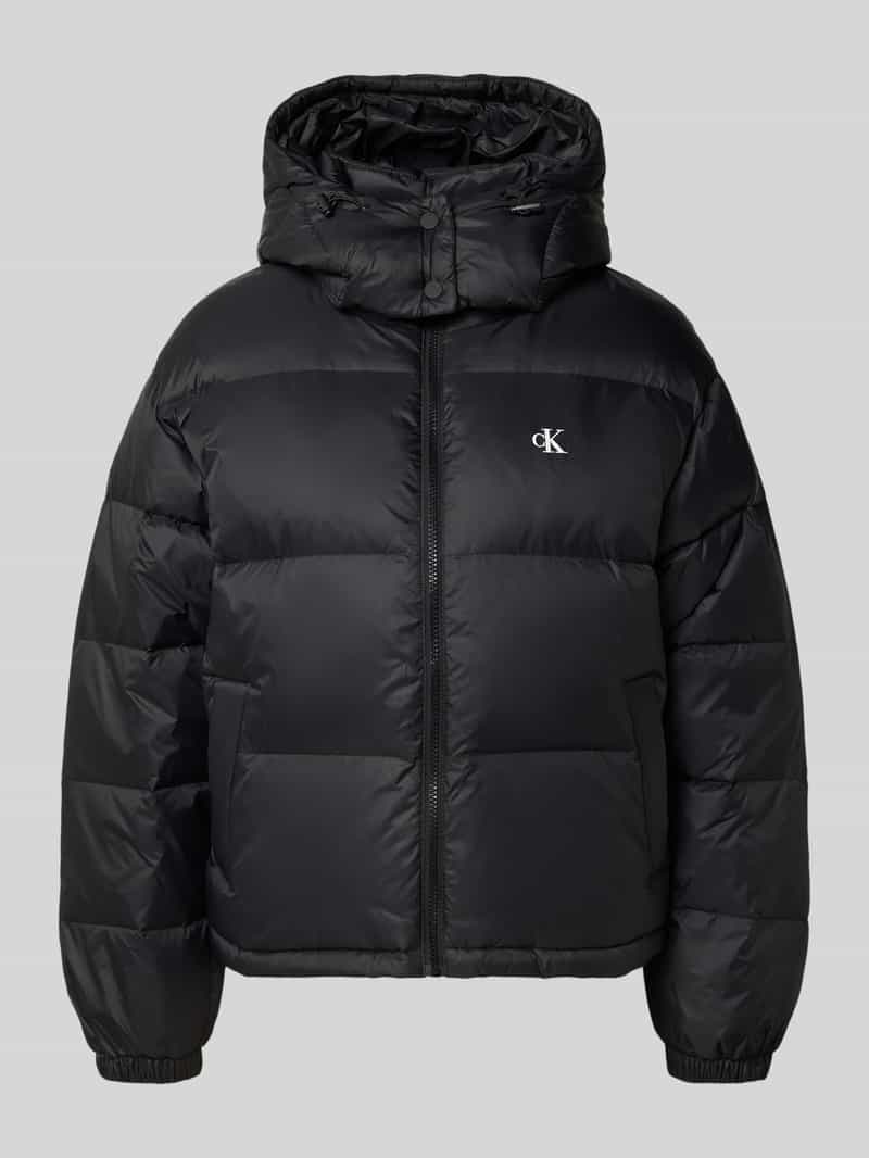 Kurtka pikowana o kroju regular fit z nadrukiem logo model ‘Midweight’