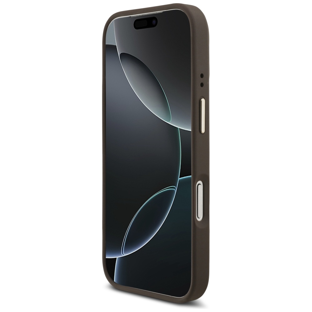 Etui Guess 4G z portfelem Magsafe do iPhone 17 Pro brązowy