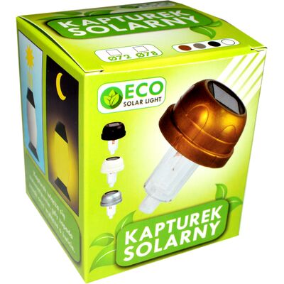 Kapturek solarny do znicza 8 x 9 cm mix