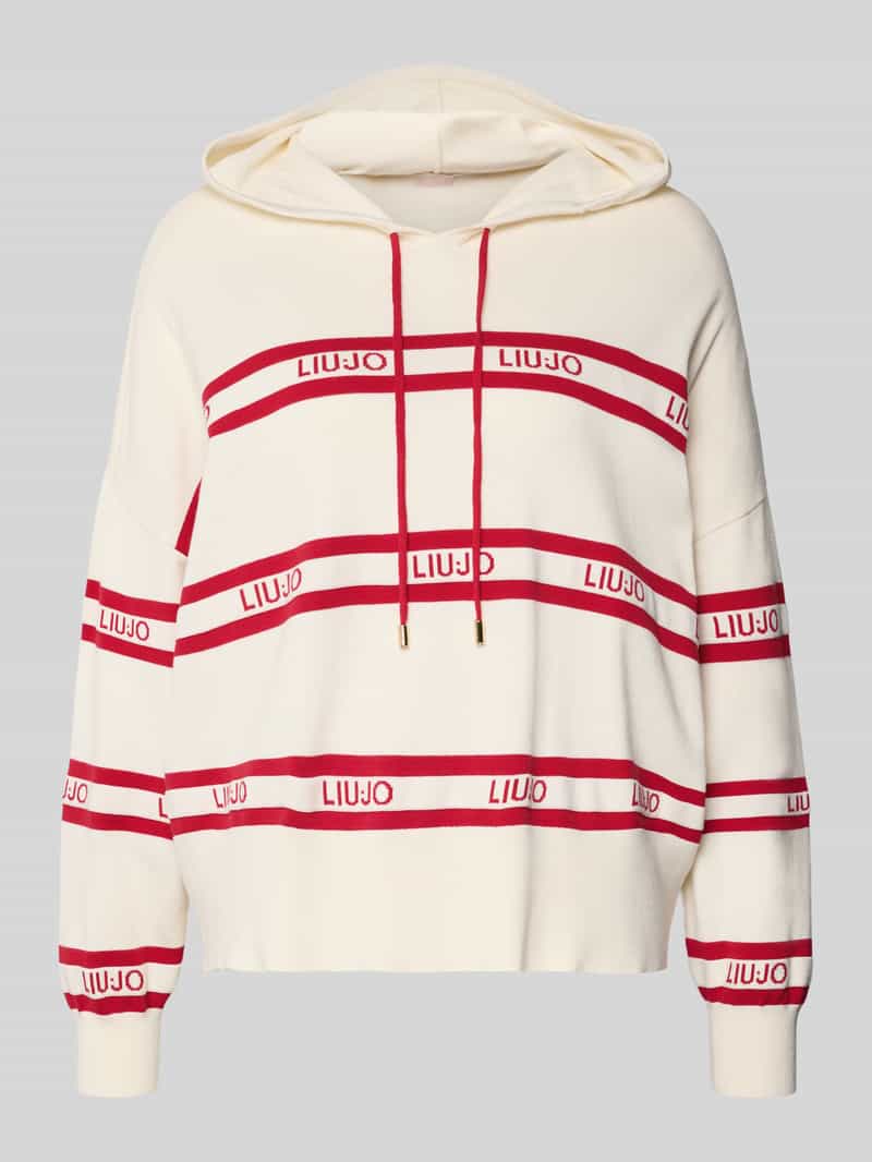 Sweter o kroju relaxed fit z mieszanki wiskozy z wyhaftowanym logo