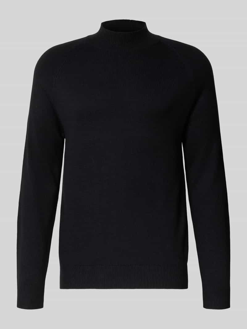 Sweter z dzianiny o kroju regular fit z mieszanki bawełny model ‘TITO’