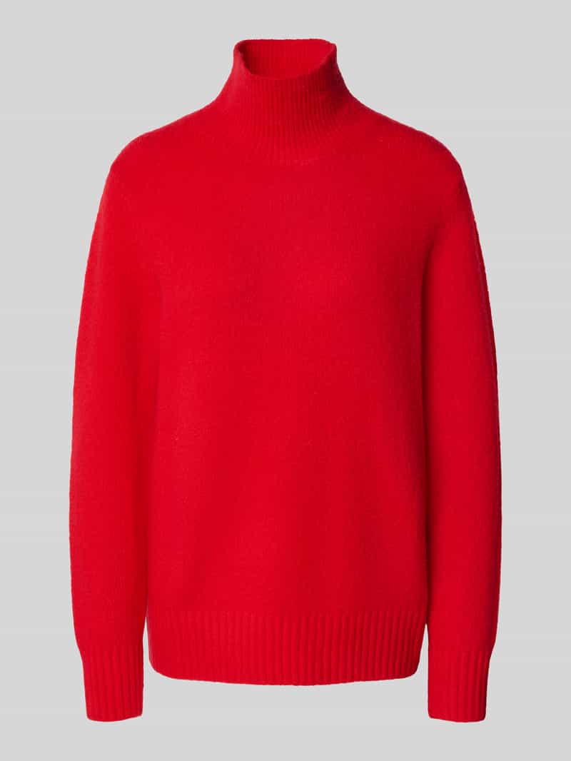 Sweter z dzianiny ze stójką