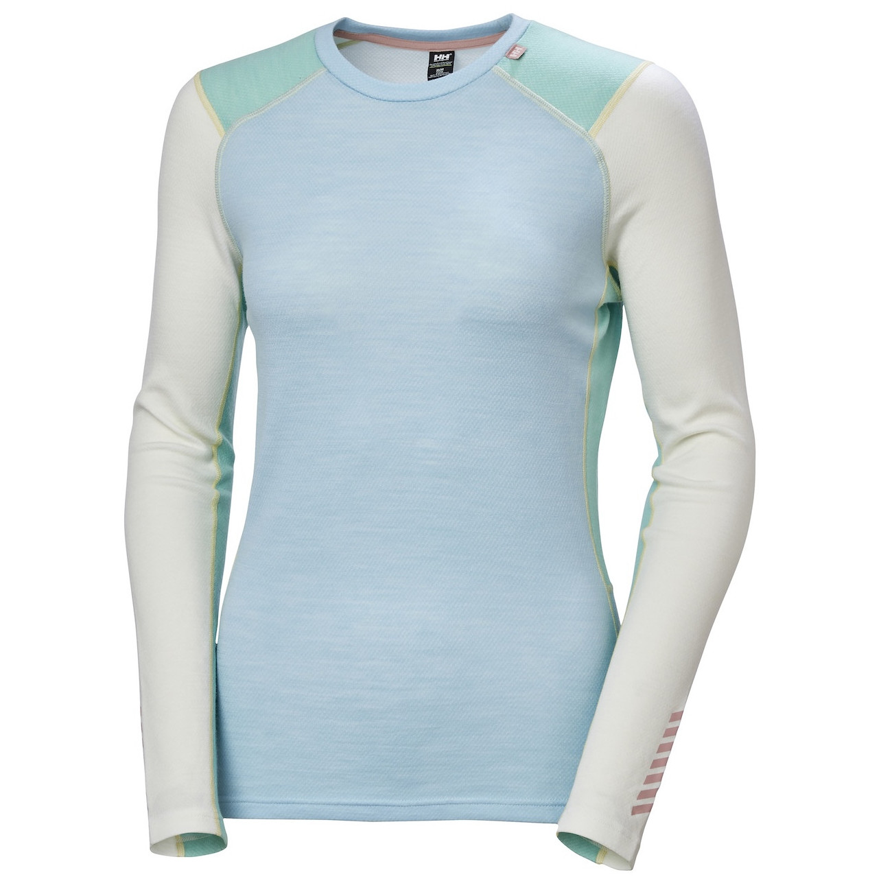 Damska koszulka Helly Hansen W Lifa Merino Midweight Crew Rozmiar: L / Kolor: niebieski/biały