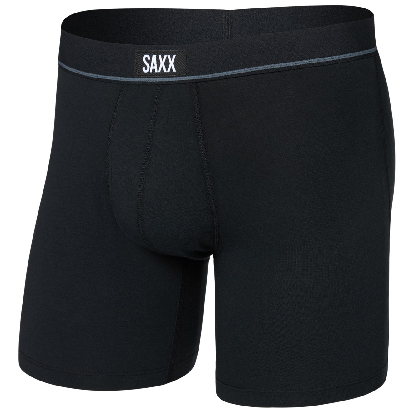 Męskie bokserki Saxx Essential Cotton Boxer Brief Fly Rozmiar: XL / Kolor: czarny