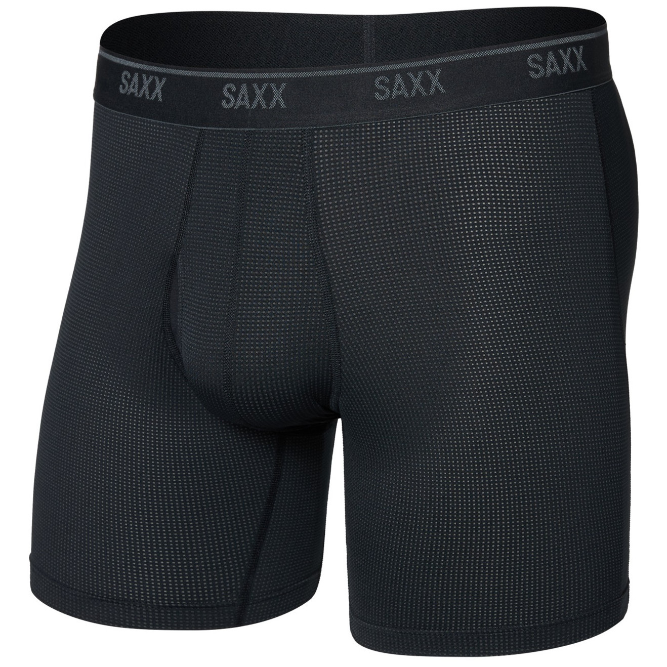 Bokserki Saxx Quest Quick Dry Mesh Boxer Brief Fly Rozmiar: M / Kolor: czarny