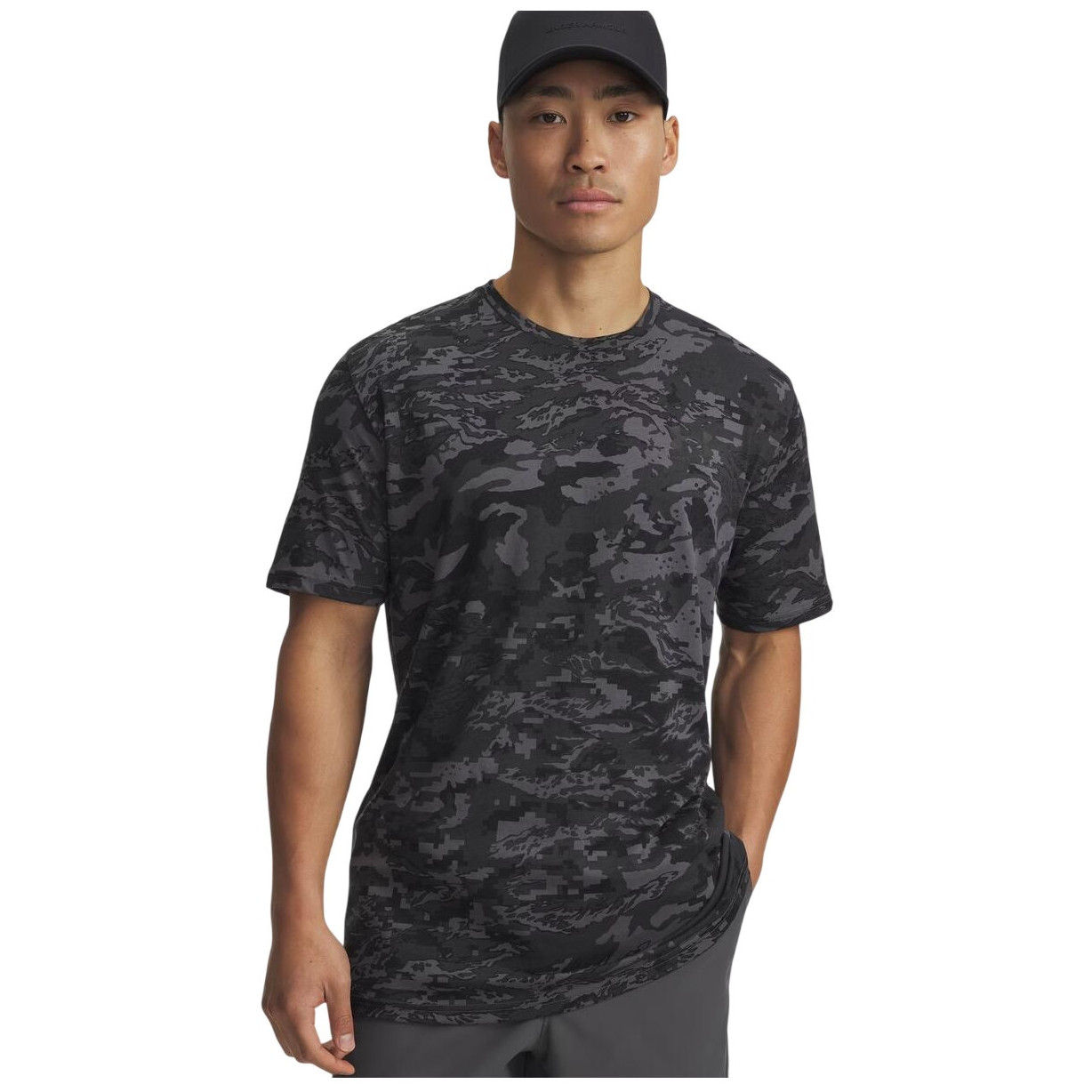 Koszulka męska Under Armour ABC Camo SS Rozmiar: S / Kolor: szary/czarny