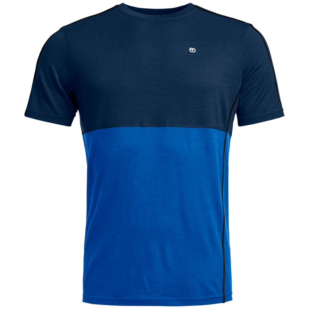 Męska koszulka Ortovox 185 Rock'N'Wool Short Sleeve M Rozmiar: XL / Kolor: ciemnoniebieski