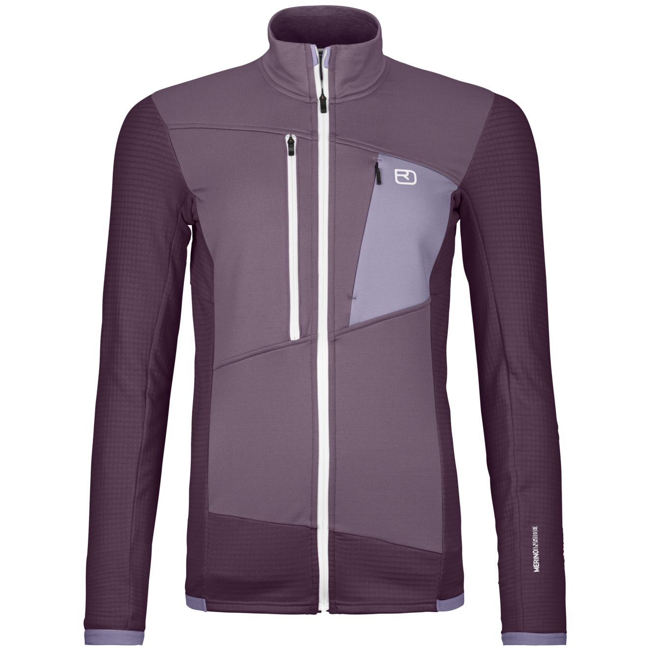 Bluza damska Ortovox Fleece Grid Jacket W Rozmiar: L / Kolor: fioletowy