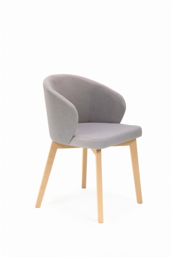 Flavio 5 krzesło tapicerowane tkanina do wyboru nogi buk naturalny