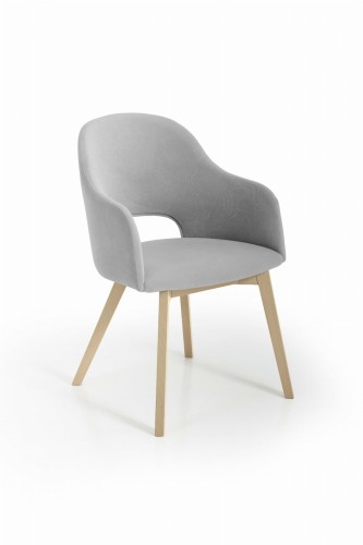 Luka 2 krzesło tapicerowane tkanina do wyboru dąb sonoma