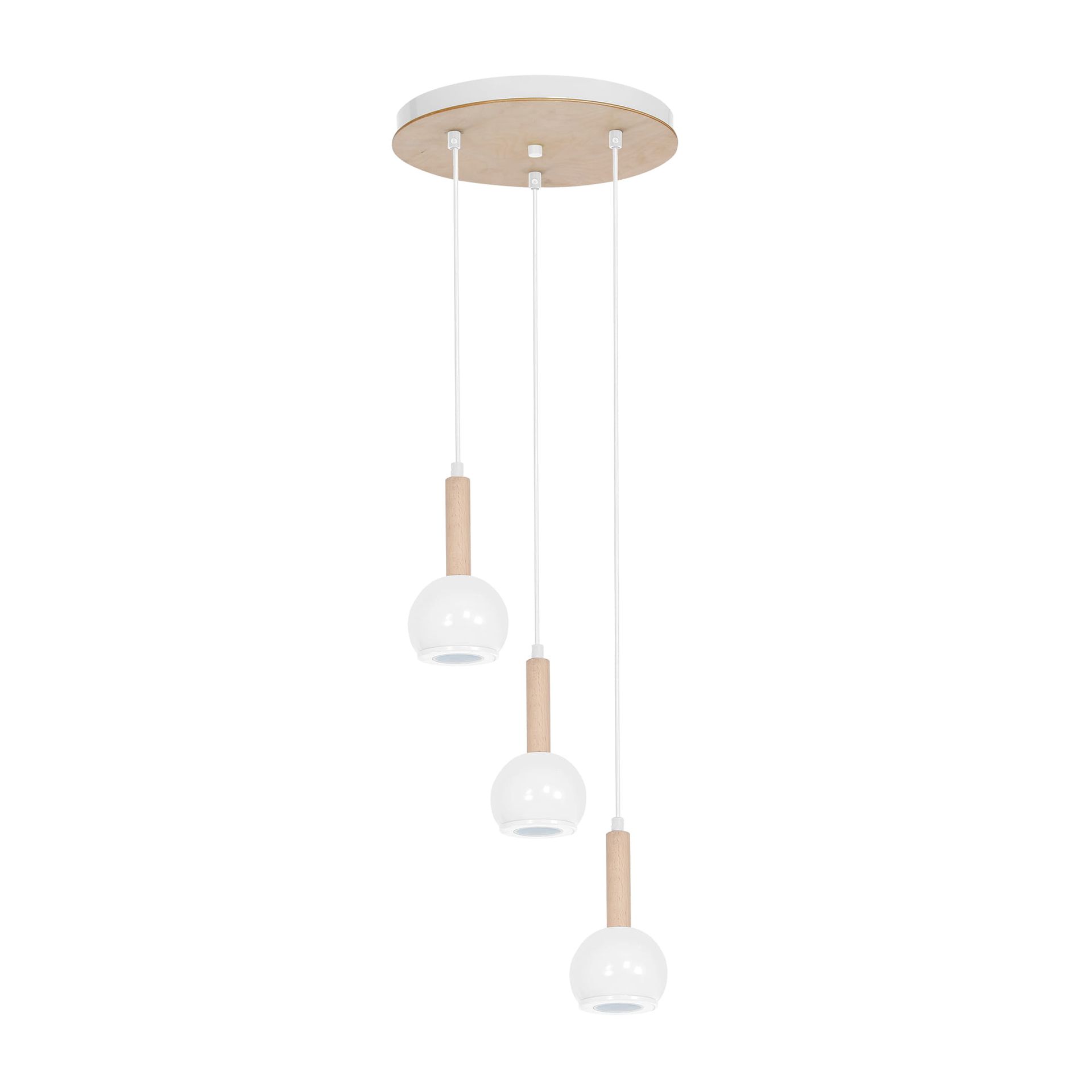Lampa wisząca BOLLE WHITE 3xGU10