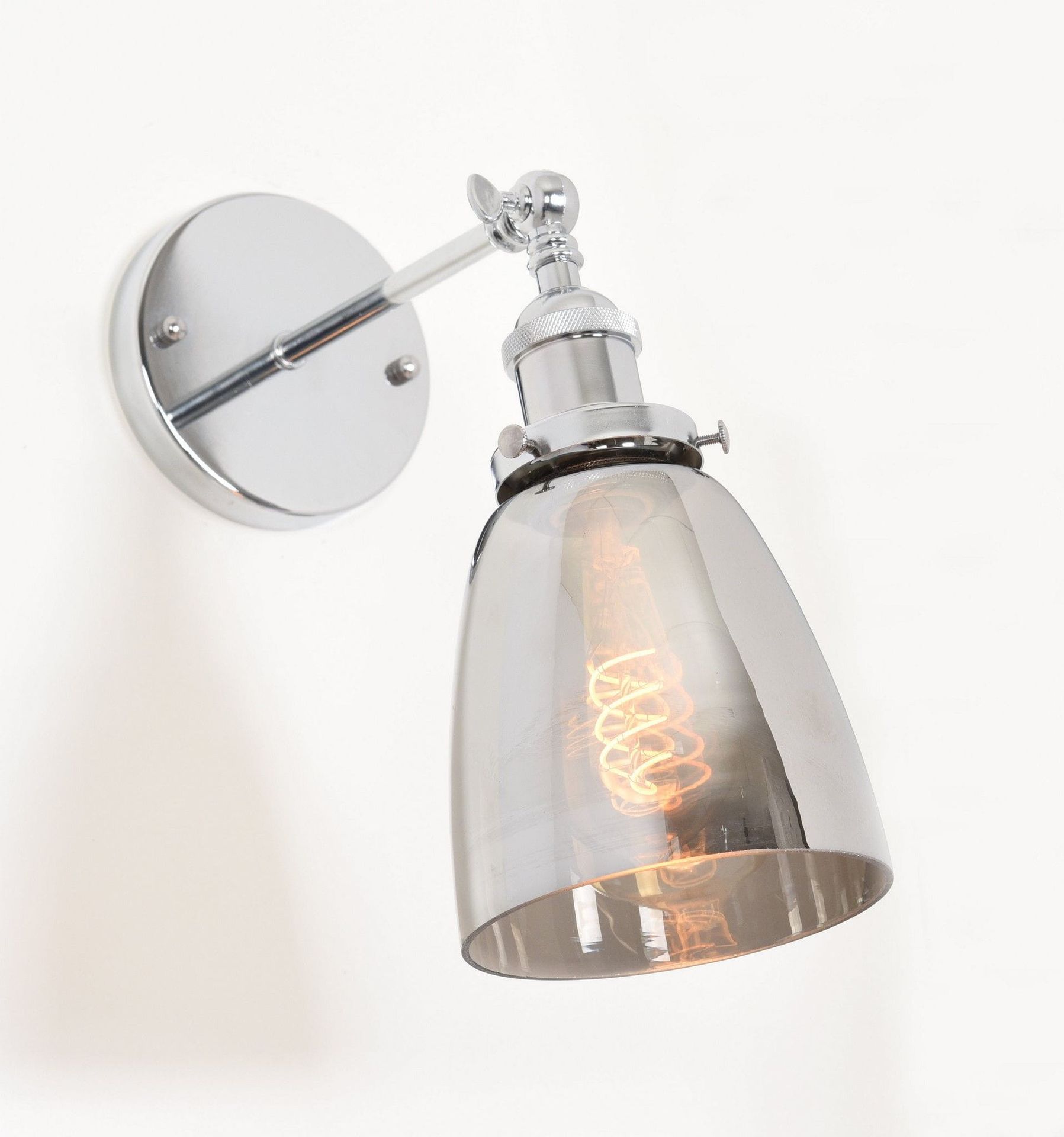 FABI CHROM W1 kinkiet loft chromowana klosz chrom E27