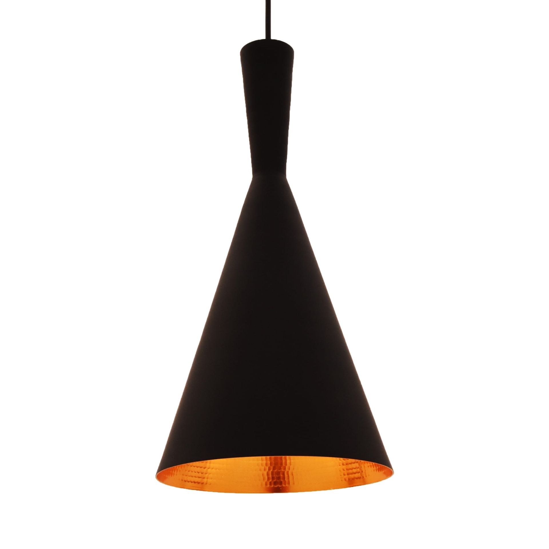 FOGGI 12A lampa wisząca loft czarna klosz stożek E27
