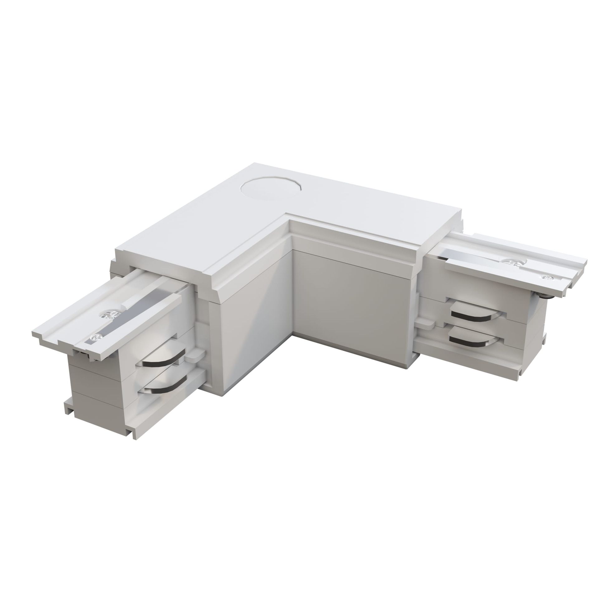 TRINITY łącznik L 90 st lewy biały do szyny 3-fazowej natynkowej