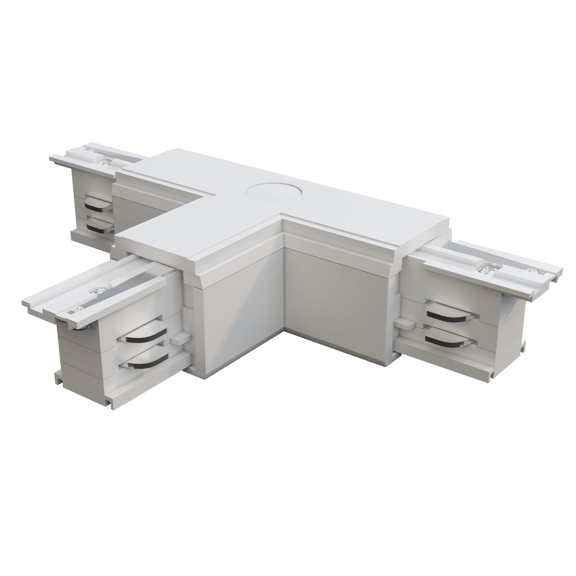 TRINITY łącznik T trójnik prawy biały do szyny 3-fazowej natynkowej