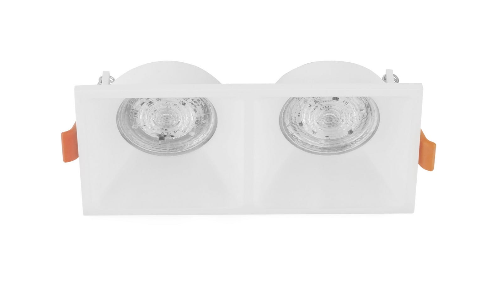 ASUNCION LE61387 Lampa natynkowa dwupunktowa prostokątna aluminiowa biała