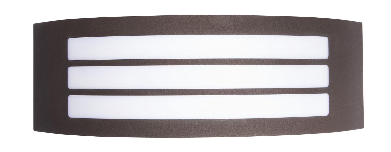 Luces Exclusivas SANTIAGO LE71401 Kinkiet zewnętrzny brązowy prostokątny trójelementowy odporny na warunki atmosferyczne