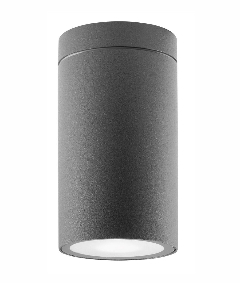 Luces Exclusivas SOGAMOSO LE71420 Lampa sufitowa zewnętrzna cylindryczna czarna aluminiowa odporna na warunki atmosferyczne