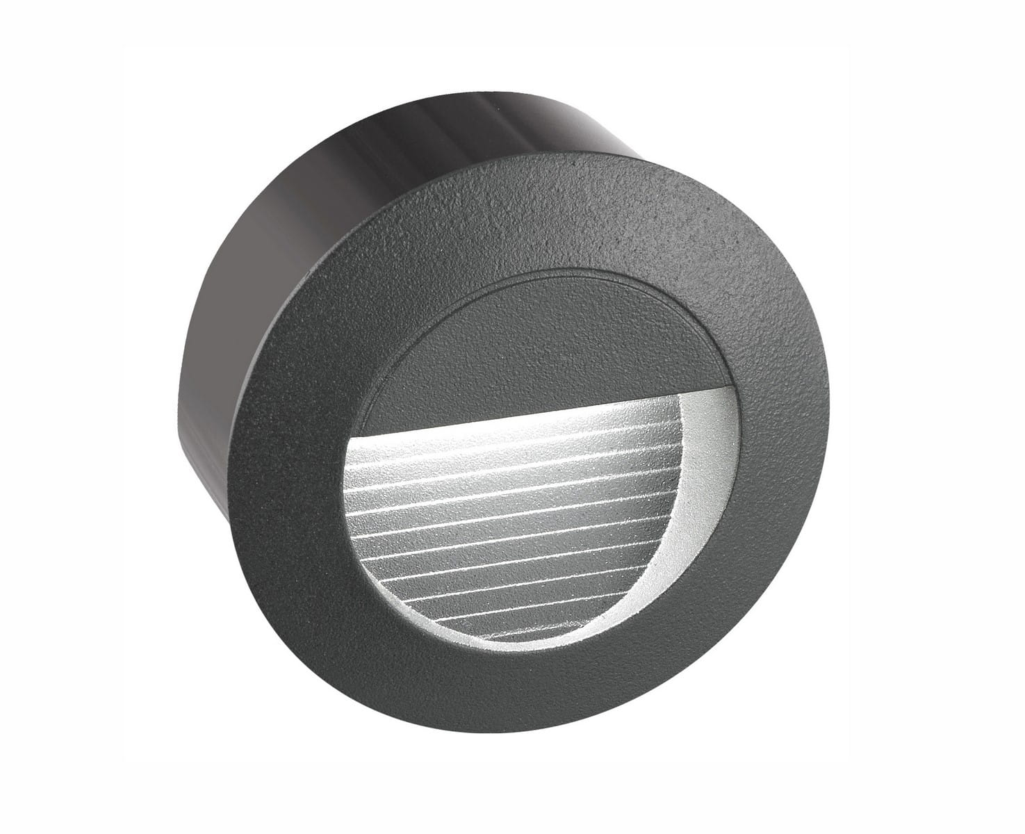 Luces Exclusivas TARTAGAL LE71441 Kinkiet zewnętrzny Okrągły aluminiowy w kolorze ciemnoszarym o nowoczesnym designie