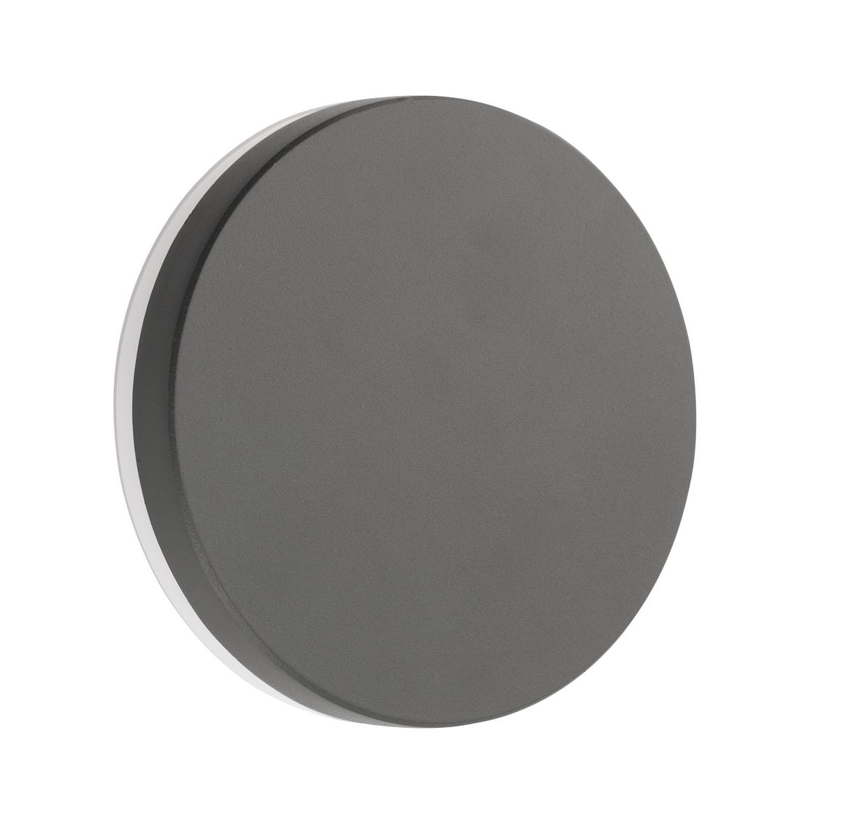 Luces Exclusivas MONTERIA LE71327 Okrągły Kinkiet zewnętrzny Szary aluminiowy z akrylem o wysokiej odporności na warunki atmosferyczne IP55