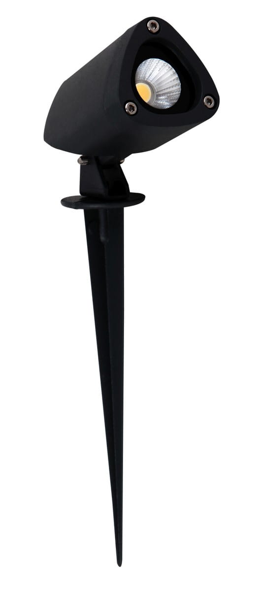 Luces Exclusivas TORREJON LE71453 Lampa ogrodowa stojąca Trójkątna aluminiowa z wbudowanym LED o ciepłej barwie światła