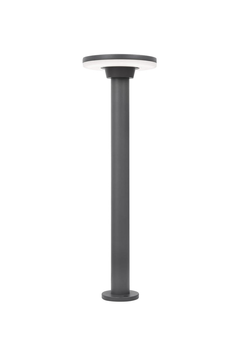 Luces Exclusivas MONTERIA LE71330 Ogrodowa lampa stojąca z okrągłym kloszem aluminiowa odporna na warunki atmosferyczne