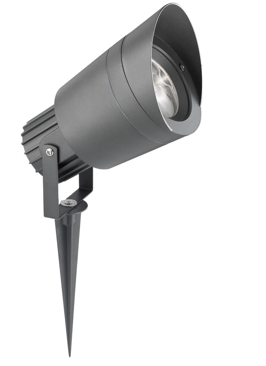 Luces Exclusivas TORREJON LE71457 Ogrodowa lampa stojąca cylindryczna z aluminiową obudową i szklanym dyfuzorem odporna na warunki atmosferyczne