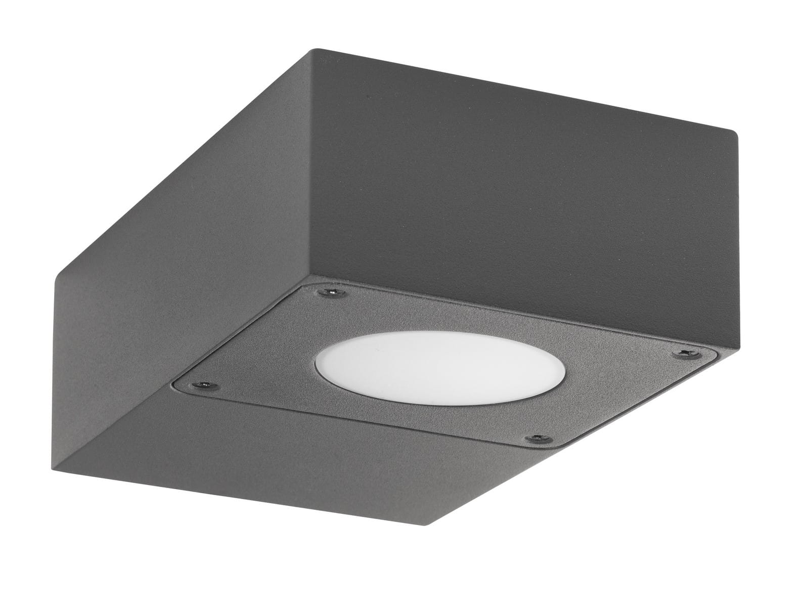 Luces Exclusivas MOSQUERA LE71339 Kinkiet zewnętrzny prostokątny szary z aluminiowym korpusem i akrylowym dyfuzorem