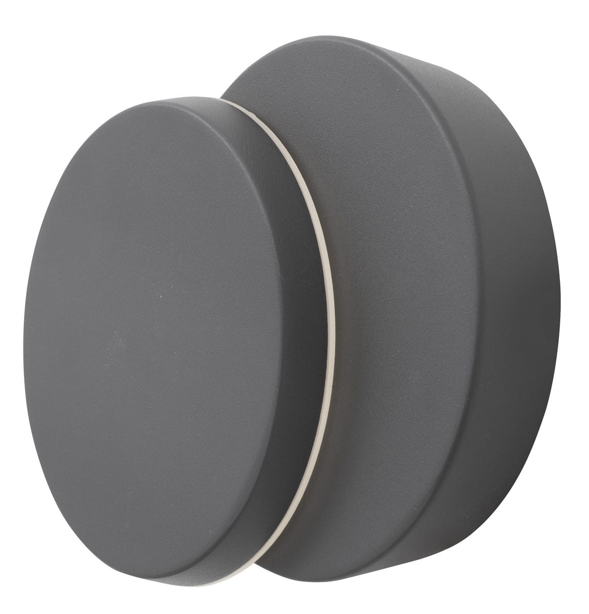 Luces Exclusivas PORLAMAR LE71356 Kinkiet zewnętrzny Okrągły szary aluminiowy o podwyższonej odporności na warunki atmosferyczne IP54