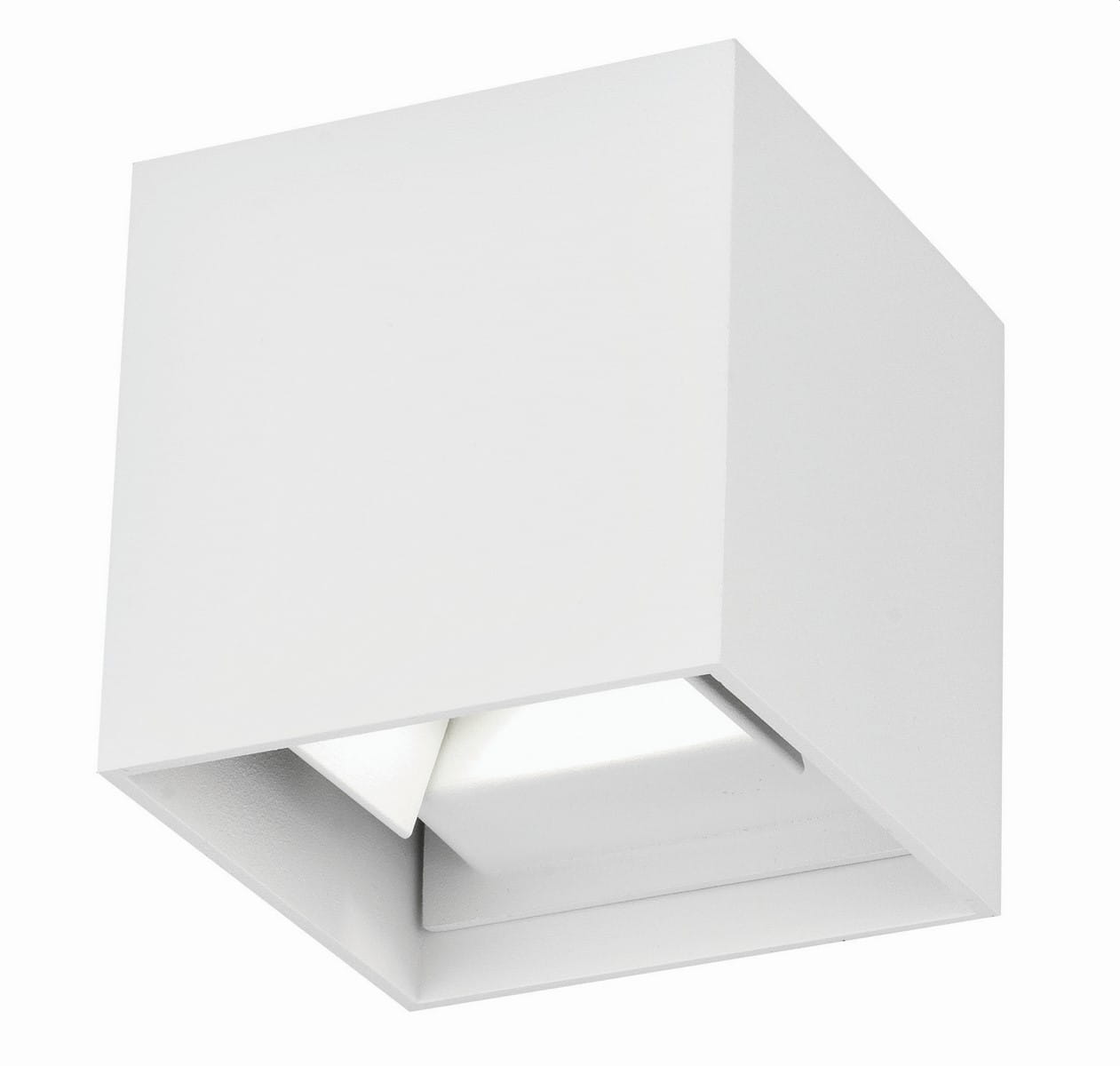 Luces Exclusivas QUIJORNA LE71357 Kinkiet zewnętrzny Kwadratowa lampa aluminiowo-szklana o podwyższonej odporności na warunki atmosferyczne