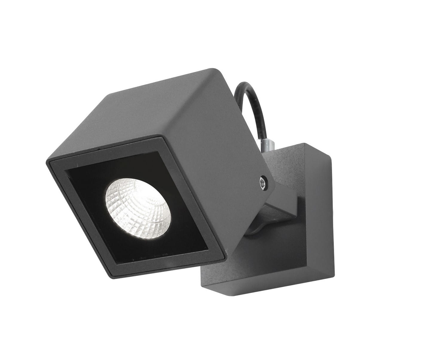 Luces Exclusivas MEJORADA LE71368 Kinkiet zewnętrzny aluminiowy o kwadratowym kształcie zintegrowane LED 6W wysoka jakość