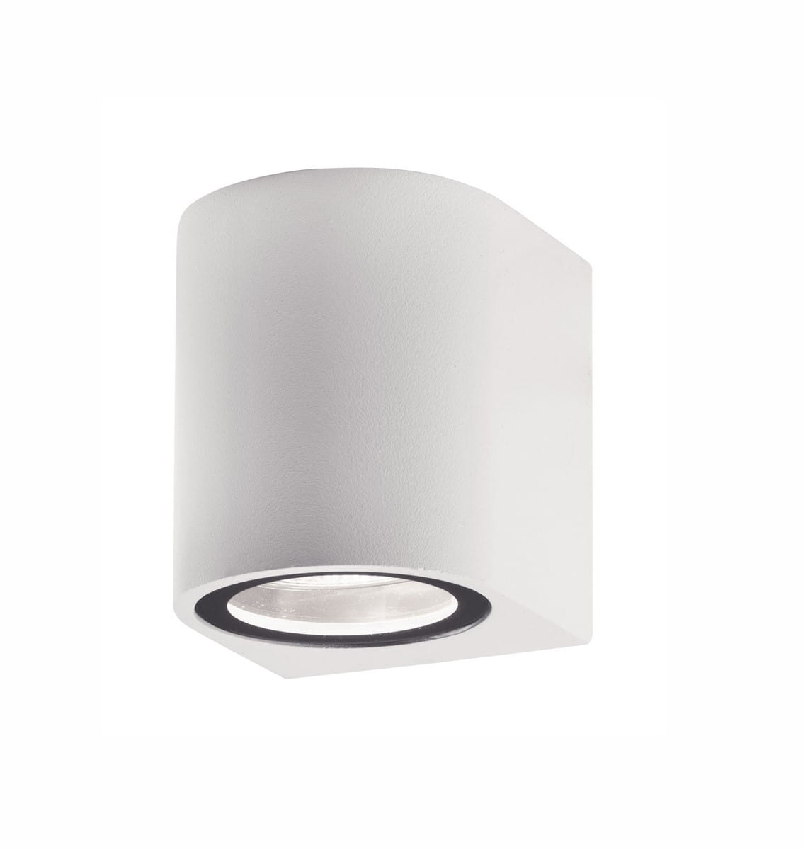 Luces Exclusivas RANCAGUA LE71381 Kinkiet zewnętrzny cylindryczny aluminiowo-szklany biały odporny na warunki atmosferyczne