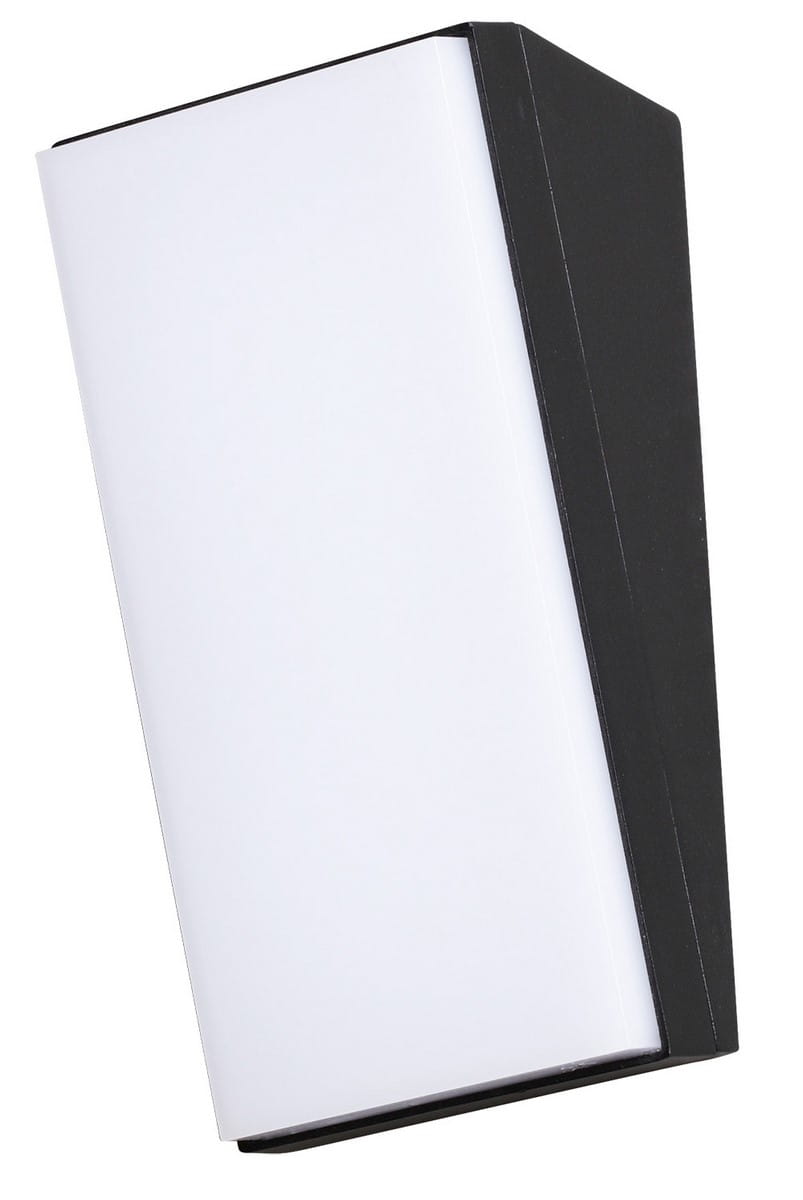 Luces Exclusivas RIONEGRO LE71392 Kinkiet zewnętrzny prostokątny Czarny aluminiowo-akrylowy o wysokim stopniu ochrony IP65