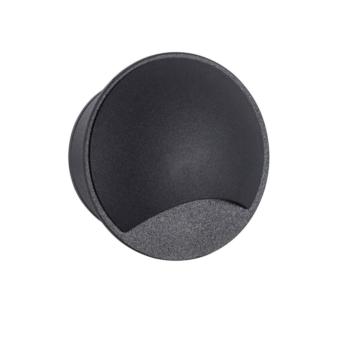 Luces Exclusivas CHICOLOAPAN LE71616 Kinkiet zewnętrzny Okrągły aluminiowy w kolorze czarnym z wbudowanym LED