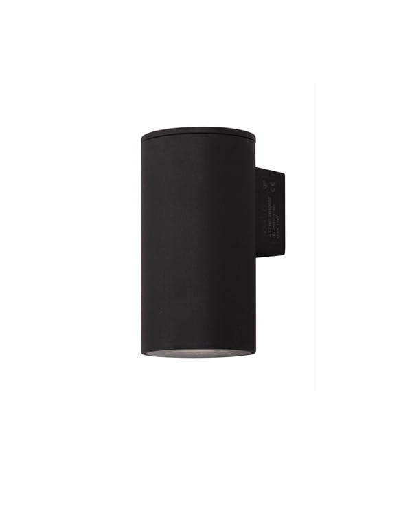 Luces Exclusivas QUINTANA LE71623 Kinkiet zewnętrzny cylindryczny czarny z LED 10W IP67