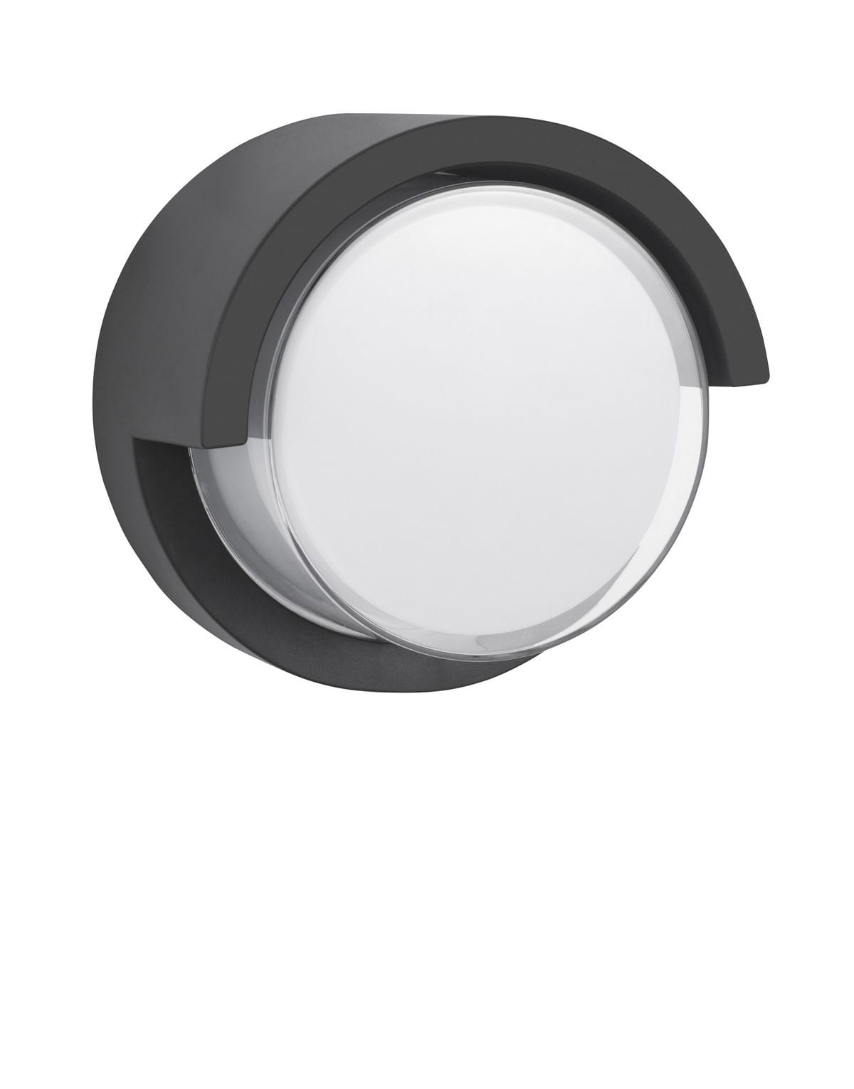 Luces Exclusivas PETIONVILLE LE71554 Kinkiet zewnętrzny Okrągły szary kinkiet o nowoczesnym wzornictwie Odporny na warunki atmosferyczne