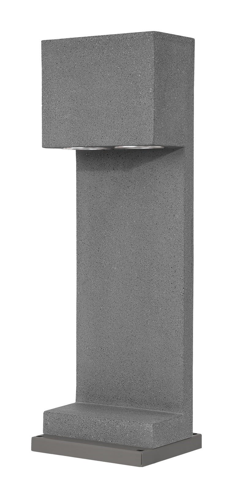 Luces Exclusivas ACAJALE LE73579 Lampa ogrodowa stojąca Betonowa o prostym kształcie podwójne źródło światła