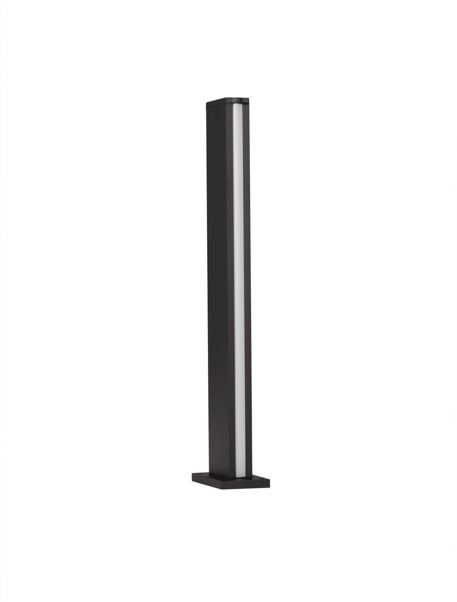Luces Exclusivas ACATAN LE73501 Ogrodowa lampa stojąca prosta aluminiowa czarna z akrylowym wkładem