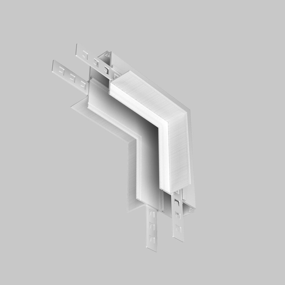 MAYTONI EXILITY łącznik L biały do szyn magnetycznych wpuszczanych 26mm połączenie typu sufit/ściana do płyty GK 12,5mm